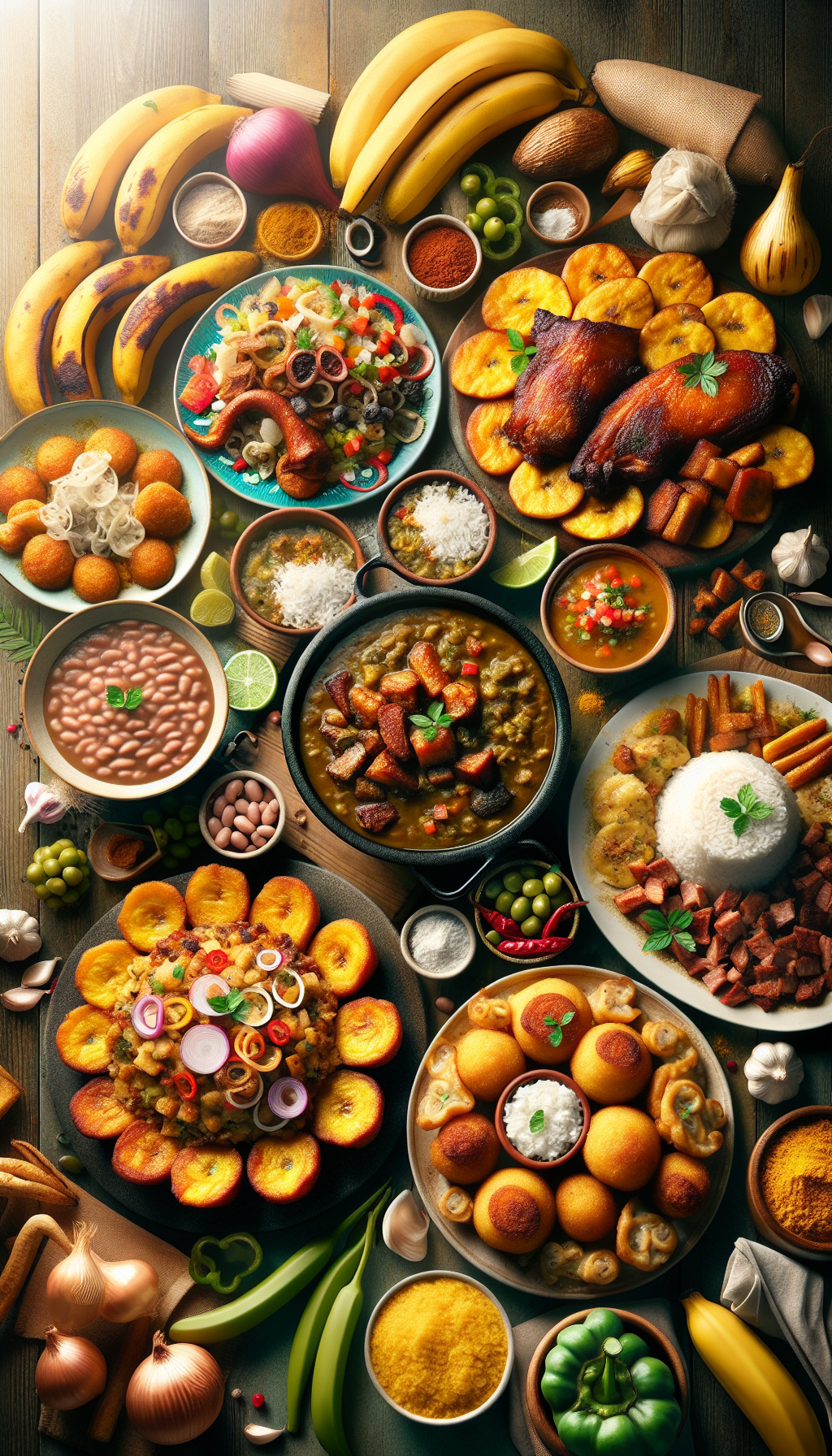 different puerto rican dishes